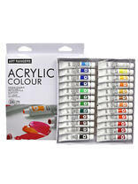 Без бренда «Коробка 24 шт.: Акриловые краски «Две картинки» 24 шт. по 12 мл, проф. пигмент» в Белгороде 