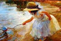 Без бренда «Девочка пытается спасти мяч» в Белгороде в интернет-магазине  Без бренда «Девочка пытается спасти мяч» в Белгороде