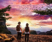 Без бренда «Влюбленные встречают закат на горе» в Белгороде 