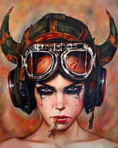 Без бренда «Девушка в шлеме с сигаретой» в Белгороде 