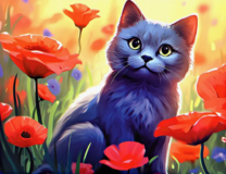 Без бренда «Серый котик и маки» в Белгороде 