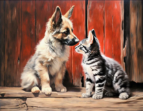 Без бренда «Знакомство котенка и щенка» в Белгороде 