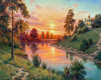 Без бренда «Вид на реку на закате» в Белгороде  в интернет-магазине  Без бренда «Вид на реку на закате» в Белгороде