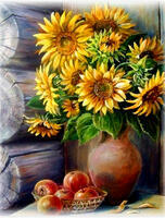 Без бренда «Кувшин с подсолнухами и корзинка с яблоками» в Белгороде 