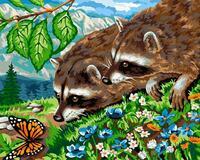 Без бренда «Еноты и бабочка на цветочной поляне» в Белгороде 