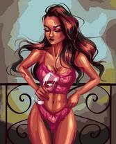 Без бренда «Девушка в нижнем белье с бокалом вина» в Белгороде 